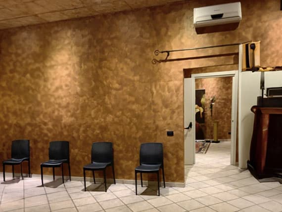 Dettaglio degli spazi della Casa Funeraria di Bagnoregio