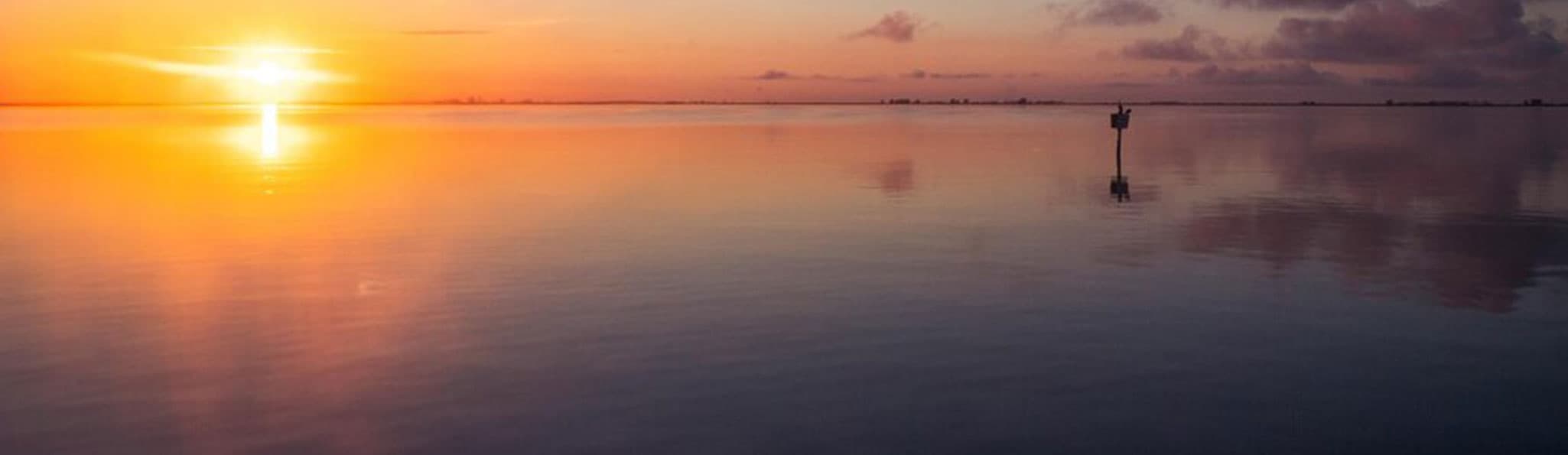 Paesaggio della Tuscia al tramonto