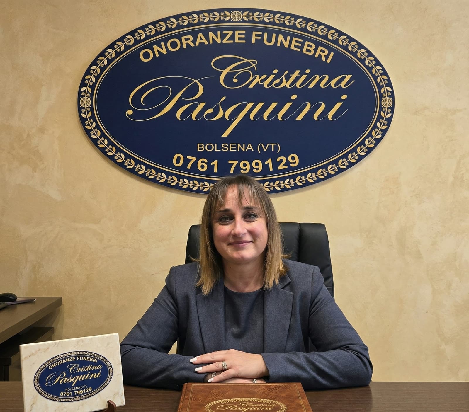 Cristina Pasquini nella sede di Bolsena